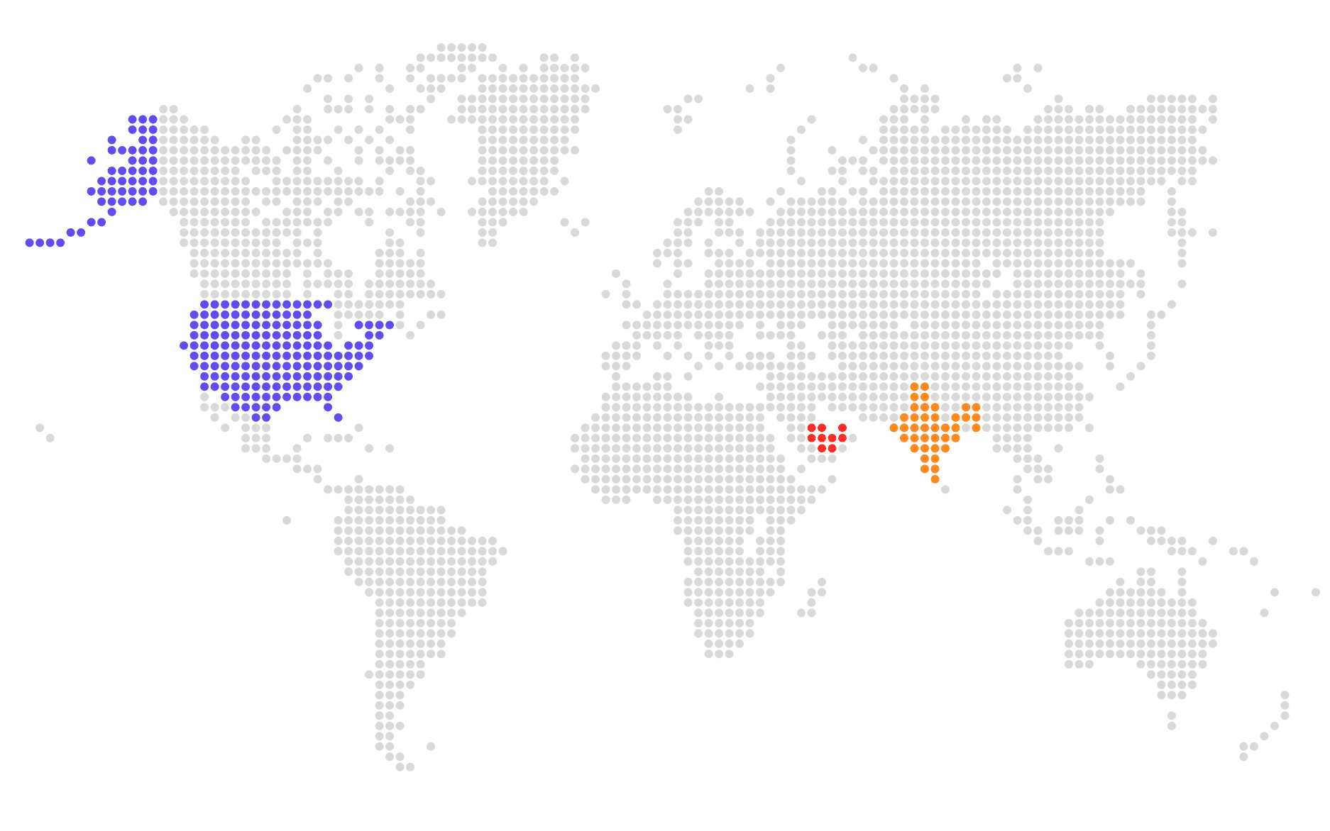 World map showing Swipe11's global presence in India, UAE, and USA